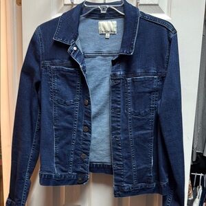 Calvin Klein Jeans Blue Denim Jacket Fitted Waist-Length
